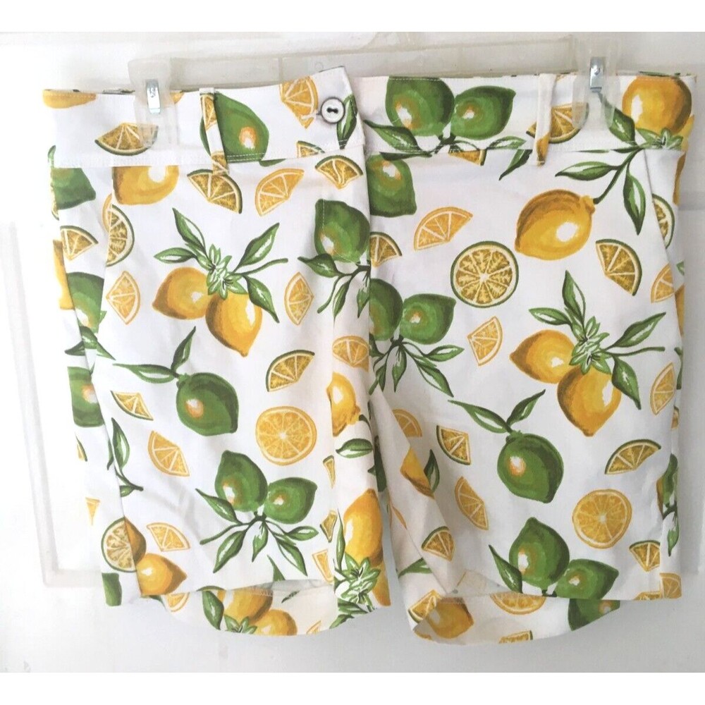 Isaac Mizrahi Women's Shorts Size 12 Fruit Lemon